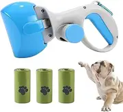Dog and Cat Poop Scooper Outdoor Poop Picker with Poop Bag Dispenser, Pet Outdoor Cleaning Tools, Portable Handheld Dog Poop Scooper, Pick Up Pet Poop Easily,Poop Picker，Easy and Convenient.