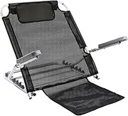 Yajuyi Bed Backrest Support Floor Chair with Backrest Folding Chair Pad Comfortable Portable Adjustable Multi Function Back Rest, Black