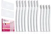 SINAHET Dermaplaning Tool (12 Count), Professional Face Razors for Women, Facial and Eyebrow Hair Removal, Gentle Skin Exfoliation Blade
