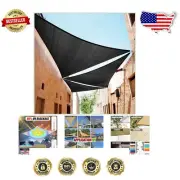Custom 6' x 8' x 10' Black UV Block Sun Shade Sail - Heavy Duty & Durable
