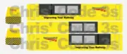 Adhesive Vinyl Decal suit OO gauge Dapol Track Cleaning Coach - Network Rail