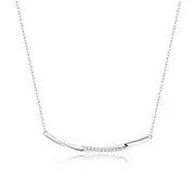 Culturesse Cesca Clear Zircon Sterling Silver Pendant Necklace Women's Fashion