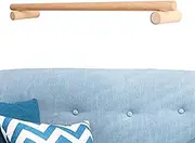 Bath Towel Bar - Wooden Bathroom Towel Rack Holder, Shower Towel Rack | Rustproof Towel Holder Bar, Space Saving Bath Towel Hanger for Kitchen, Wardrobes, Laundry Rooms and Bathroom
