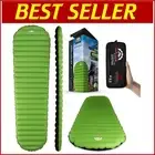 Inflatable Ultralight Sleeping Mat with 4-Inch Thickness for Outdoor Adventures