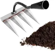 Dethatcher | Metal Lawn and Grass Rakes for Lawns - Rakes for Gardening to Effortlessly and Efficiently Dethatch Grass, Gardening Hand Tool for Growers, Weeding, Ditching Astray