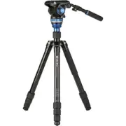 Benro A3883 Reverse-Folding Aluminum Travel Tripod with S6Pro Video Head #30755