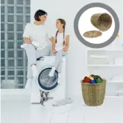 Laundry Hamper with Lid Plant Trash Can Storage Basket Office