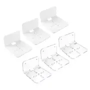 Set of 3 Acrylic Floating Shelf Cameras Wall Mounted Speakers Shelf