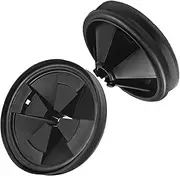 2pcs 3 3/8" Garbage Disposal Sink Baffle QCB-AM Splash Guards for Insinkerator, Garbage Disposal Quiet Cover Splash Guard Replacement for InSinkErator Evolution Series (Black)