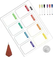 GANAZONO 1 Weekly Planner Board for Fridge Dry Erase Meal Menu Organizer with Markers Accessories Whiteboard for Home and Office Efficient Schedule Management