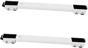 Uonlytech 2pcs Appliance Movable Stand Dryer Movable Base Refrigerator Base Refrigerator Appliance Base Appliance Movable Base Washing Machine Dryer Base White Iron