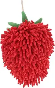 Strawberry Hand Towel Cute Design for Quick Drying and Hand Drying Soft and Absorbent Bathroom and Kitchen Accessory with Hanging Loop