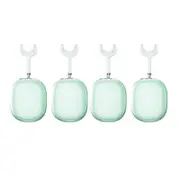 Case Cover for AirPods Max Headphones 2pcs Headphone Clear Case Shockproof Full Cover Protector for Apple AirPods Max -Green