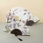 Chinese Style Antique Folding Fan Elegent Dance Fan Hand Held Fan