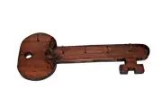 Hand Crafted Wood Skeleton Key Holder ¾” Pine measures 16 ½” x 6 ¾” 5 Hooks