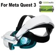 For Meta Oculus Quest 3 VR Headset with 10000mAh Battery Adjustable Elite Strap