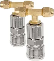 2pcs Air Valve Air Compressor Parts Air Compressor Valve Flagpole Nut Replacement Cork Bark for Terrarium Cork Bark Half Round for Terrarium Can Spout Gaskets Gas Pump Nozzle