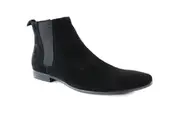 Mens Zasel Andreas Black Suede Leather Boots