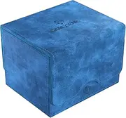 Gamegenic Sidekick 100+ XL Convertible Deck Box | Sideloading Card Storage with Removable Cover Clips Holds 100 Double-Sleeved Cards in Extra Thick Inner Sleeves Blue Color Made by (GGS20092ML)