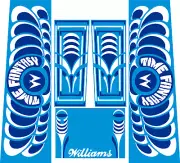 Williams Time Fantasy Pinball Machine CABINET Decal Set