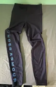 Under Armour Leggings Women M Blue Compression High Rise Full Length NWT