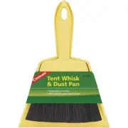 (4)-Coghlans Tent Whisk polypropylene Broom & 8.5 inch Dust Pan Model: 8407