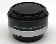 Used Canon FD 25 Extension Tube for Macro with Canon FD mount lenses and Cameras.