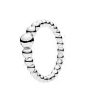 Pandora Sterling Silver String of Beads Ring Size 6