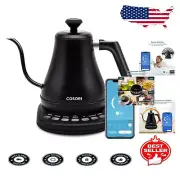 Quick Boil Matte Black Smart Kettle with Baby Formula Mode & Temperature Control