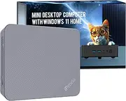 Mini PC 12th Intel Alder Lake N97 (up to 3.6GHz), Mini Desktop Computer PC Windows 11 Home Mini Computer with 16GB DDR4 512GB PCIE SSD 4K Dual Display Micro PC Bluetooth5.0/WiFi6/USB3.2