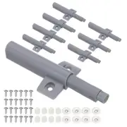 8 Pcs Magnetic Push Latches Push to Open Door Latch Cabinet Doors Hardware Gray