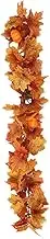 GAROZATION Simulation Pumpkin Decoration Fall Garlands Artificial Maple Wreath Fall Decoration Thanksgiving Decor Garlands Fall Garland Outdoor Fall Foliage Garland Autumn Decorations Home