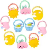 Beatifufu 10pcs Soft Stretchy Hair Bands Mini Hair Ties Elastic Thumb Ties for Boys and Girls Girls Boys Stylish Accessories