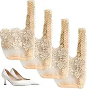 Shoe Straps for Heels | Elastic High Heel Anti-Loose Straps | 2 Pair Adjustable Lace Strap Belt High Heel Anti-Loose Bands