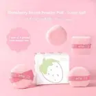 Strawberry Velvet Triangle Powder Puff Face Blender Sponge Make Compact. U9K5