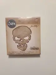Sizzix Tim Holtz Alterations Bigz Sinister Die 663097 Halloween Skull Skeleton