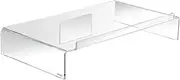 Acrylic Monitor Stand with Keyboard Storage, Holds up to 50 Pounds, 21.25 x 12 x 3.25 Inches, Clear (AMS300)