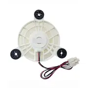 ZWF-30-3 Refrigerator Evaporator Fan Motor for Refrigerator Cooling Fan Motor Replacement Parts DC12V 2.5W White