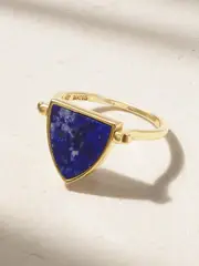 [Mateo] Mateo - Flip 14-karat Gold, Lapis Lazuli And Diamond Ring - 7 7 Gold