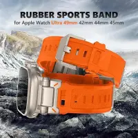 在飛比找蝦皮商城精選優惠-探索者橡胶表带 適用苹果手表 Apple Watch 6 4