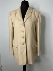 Viyella Petite Ladies Cream Vintage Blazer Jacket Size 14