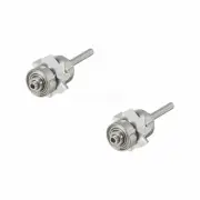 2x Dental cartridge fit Fiber Optic LED Light Push button turbine handpiece YB6