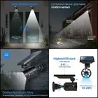 solar motion light outdoor 1400 lumen led spotlight security garden lamp