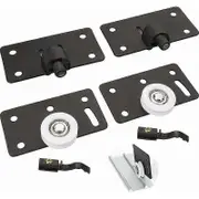 2 Pack Nylon Sliding Door Rollers - 30mm Sliding Rollers for Furniture - Heavy Duty Sliding Door Trim for Cabinet