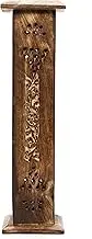 Hosley® Wood Farmhouse Incense Tower with 20 Incense Sticks, Ideal Aromatherapy, Zen, Spa, Vastu, Reiki Chakra Votive Candle Garden (12" High)