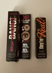 Benefit BADgal Bang & They’re Real Mascara in Black Travel Sz NEW