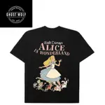 T 恤 OVERSIZE ALICE IN WONDERLAND 精梳 30 年代中性 T 恤