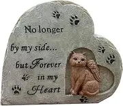 TOVINANNA Pet Remembrance Stone Cat Memorial Statue Weatherproof Animal Statue Ornament for Yard