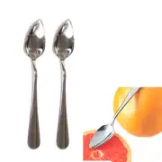 2 Pc Set Stainless Steel Grapefruit Spoon Dessert Fruit