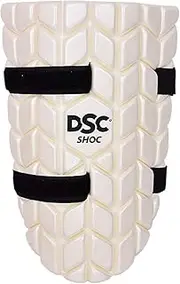 DSC Intense Shoc Cricket | Thigh Pad Double | Inner Thigh | Pad Cricket | Thigh Guard | Left Hand Batsman | Youth| White